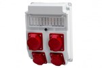 Rozdzielnica CAJA 11M - gniazda 3x16A 5p, 32A 5p